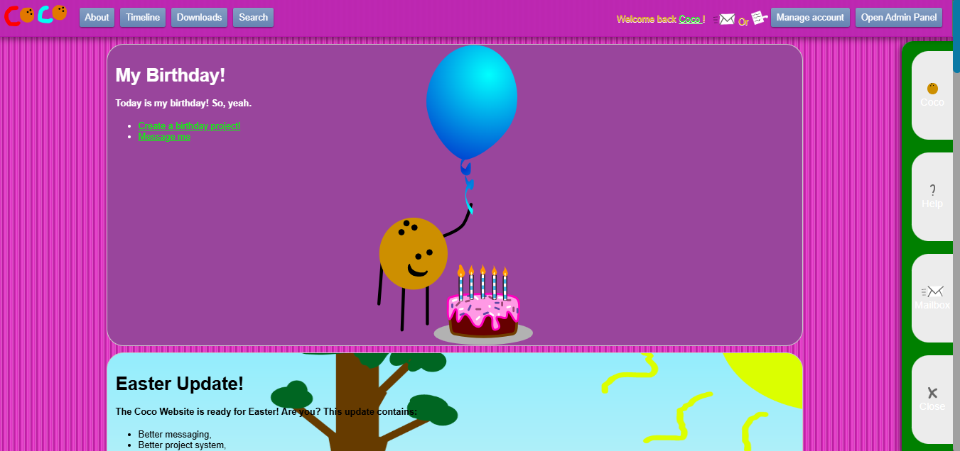 Coco Website Birthday 2026