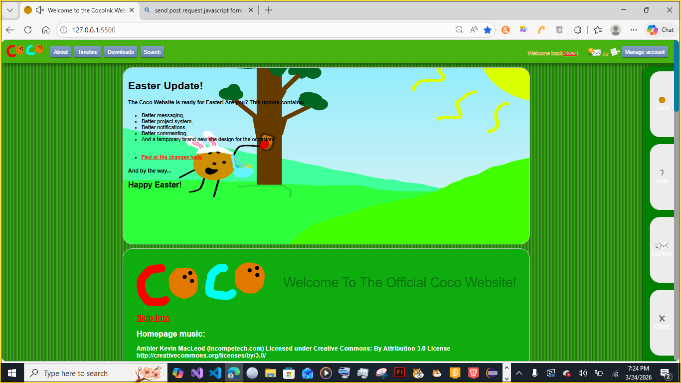 New brand new homepage